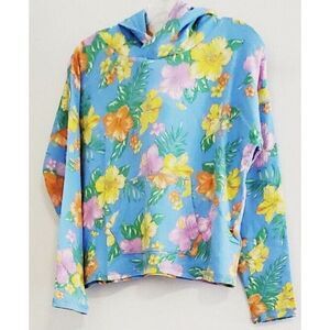 Polo Ralph Lauren Big Girls Floral Spa Terry Hoodie Hibiscus XL Athleisure Comfy